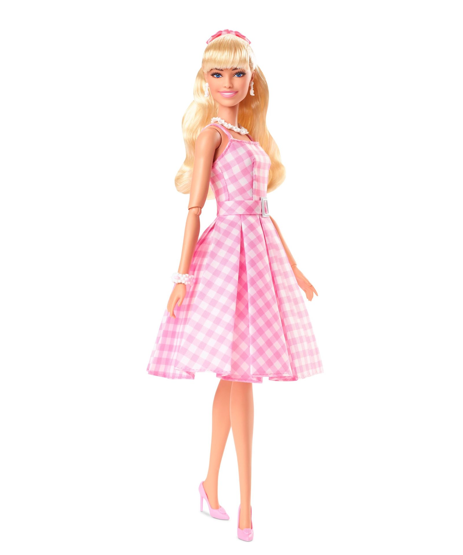 Boneca Barbie Filme BarbieLand Roupa Dourada HPJ99 Mattel - Boneca